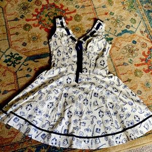 Hell Bunny sailor dress with pockets like new